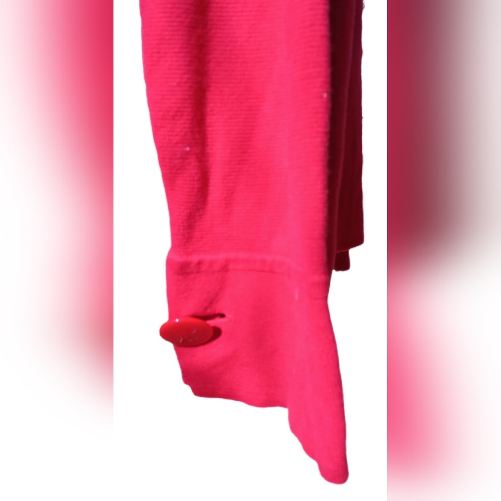 Talbots Petites Cardigan Sweater 3 Buttons Red PXL - Picture 5 of 6